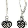 Brighton Alcazar Mystique Heart Leverback Earrings
