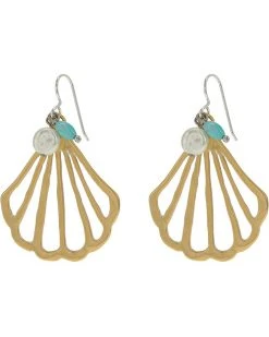 Brighton Calypso Shell French Wire Drop Earrings