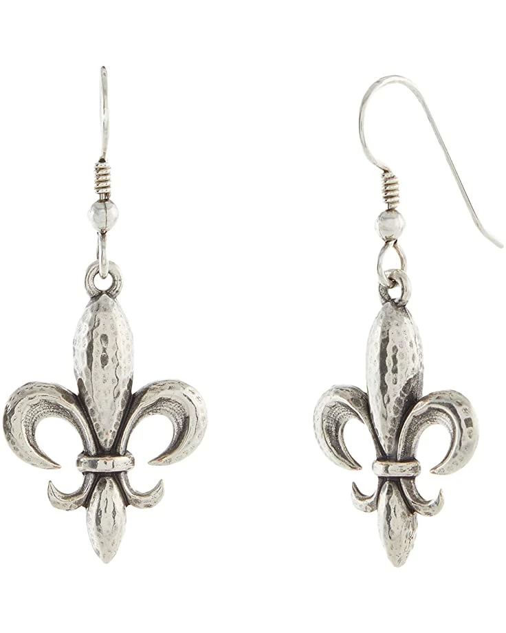 Brighton Ferrara Fleur De Lis French Wire Earrings 1 Brighton Ferrara Fleur De Lis French Wire Earrings