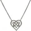 Brighton Necklaces Interlok Crossing Hearts Necklace