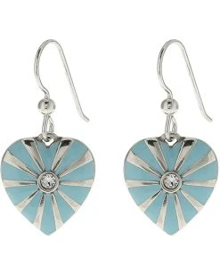 Brighton Sunray Heart French Wire Drop Earrings