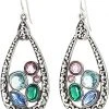 Brighton Elora Gems Vitrail Hoop French Wire Earrings