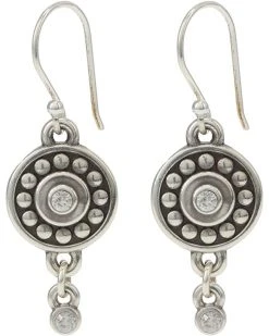 Brighton Pebble Dot Medali Reversible French Wire Earrings