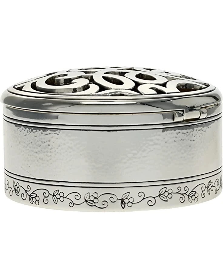Brighton Jewelry Boxes & Cleaners Skribble Round Jewelry Trinket Box 2 Brighton Jewelry Boxes & Cleaners Skribble Round Jewelry Trinket Box - Image 2