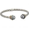 Brighton Neptune's Rings Pearl Open Hinged Bangle | Bracelets