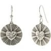 Brighton Celeste Heart French Wire Drop Earrings