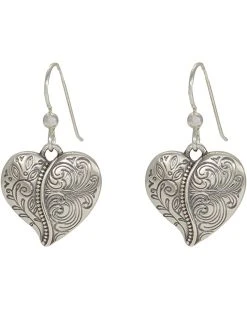 Brighton Ornate Heart French Wire Earrings
