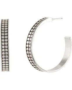 Brighton Pebble Dot Medium Hoop Earrings