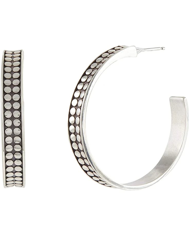 Brighton Pebble Dot Medium Hoop Earrings 1 Brighton Pebble Dot Medium Hoop Earrings