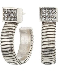 Brighton Meridian Zenith Tubogas Hoop Earrings