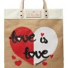 Brighton Love is Love Burlap Tote Bag | Handbags