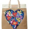 Brighton Let Love Grow Burlap Tote Bag | Handbags
